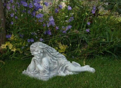 Garden statue angel garden 26cm pond figure people stone cast